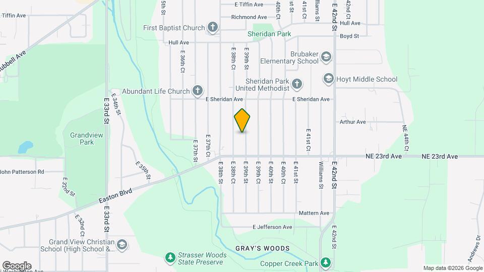 2336 E 39th St Map and Location Details