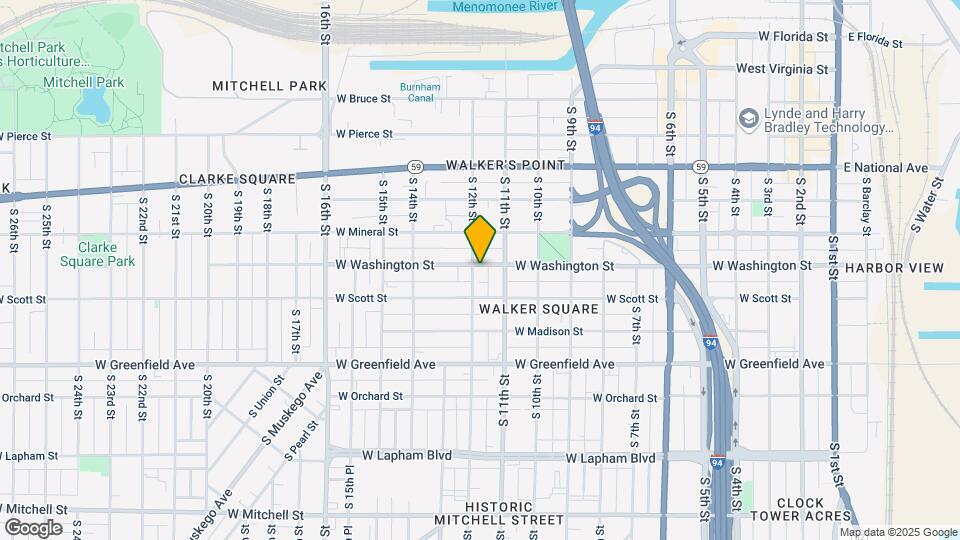 1133 W Washington St Map and Location Details