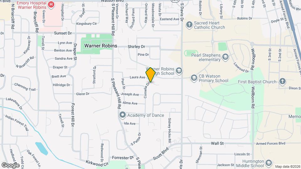 1213 Laura Ave Mapa y Detalles de la Ubicación