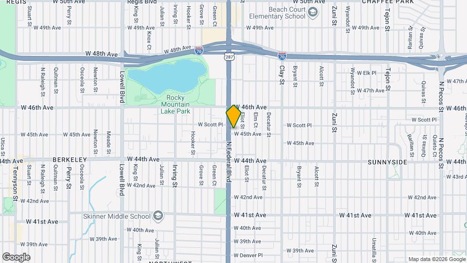 4514 Federal Blvd Map and Location Details