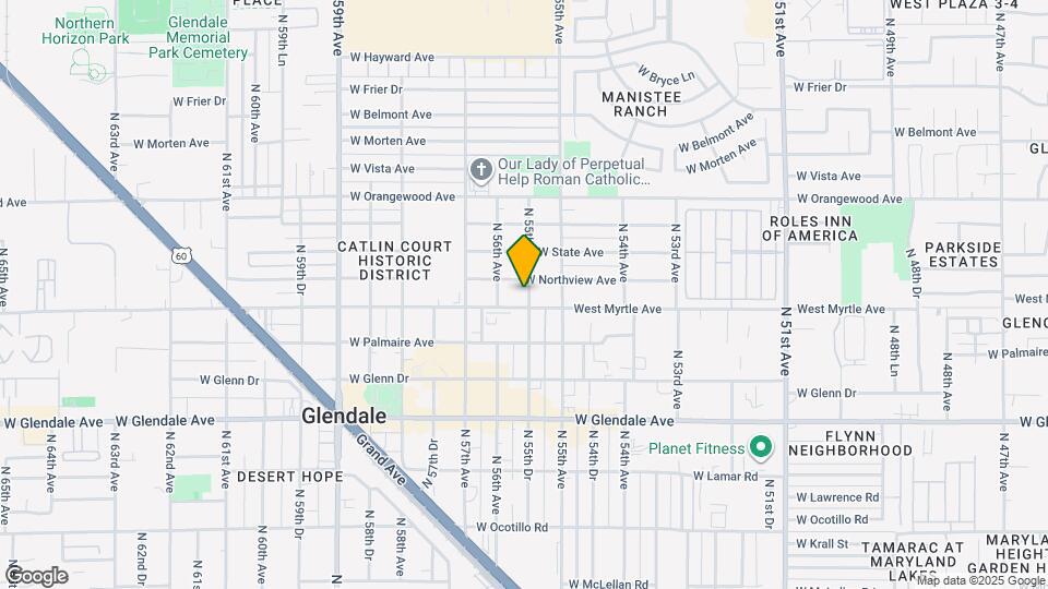 7210 N 55th Dr Map and Location Details