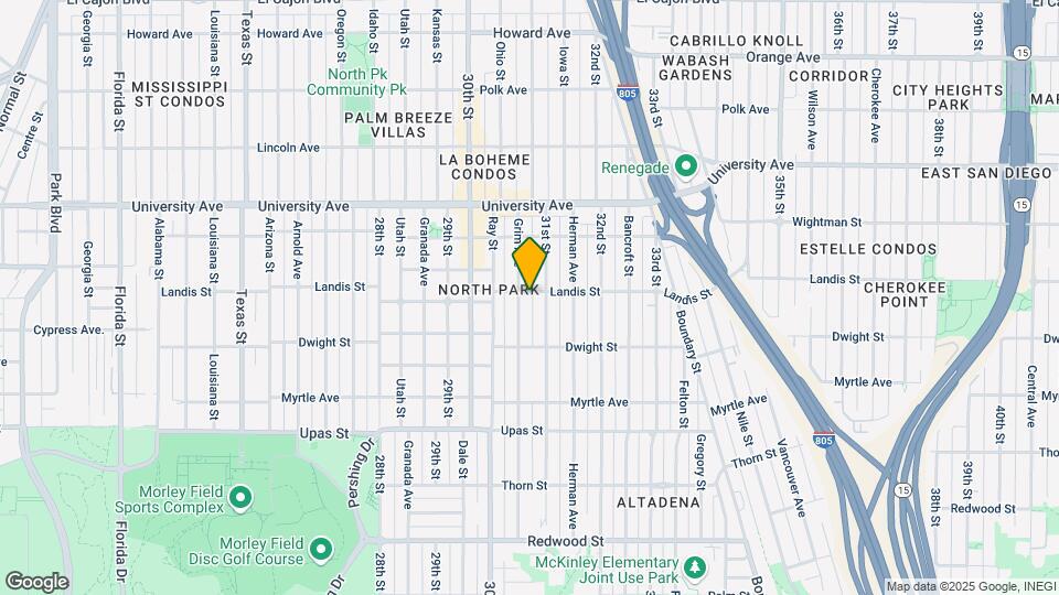 3687 Grim Ave Mapa y Detalles de la Ubicación
