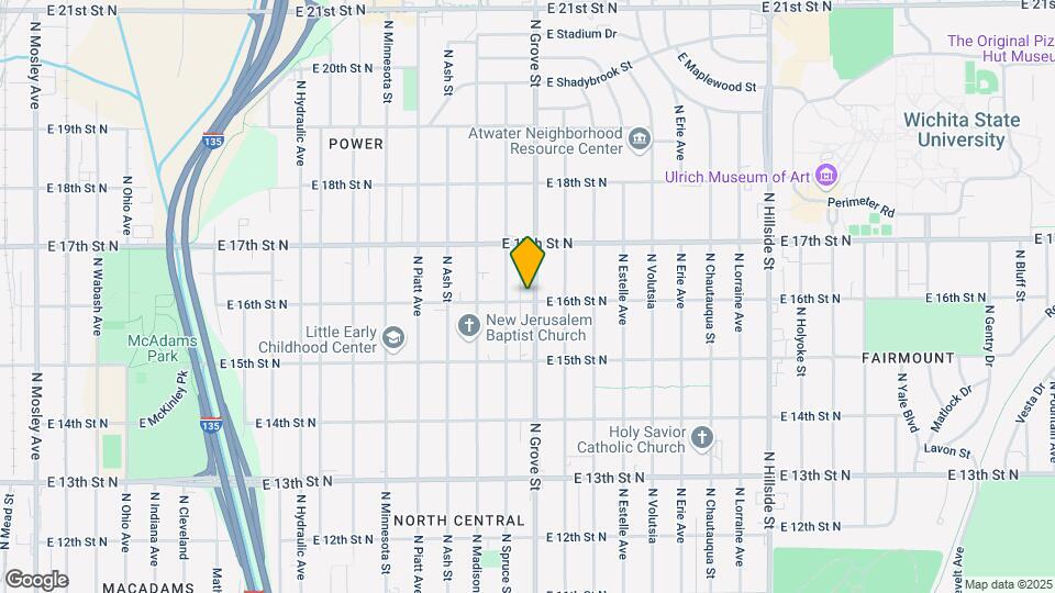 1701 N Grove St Map and Location Details