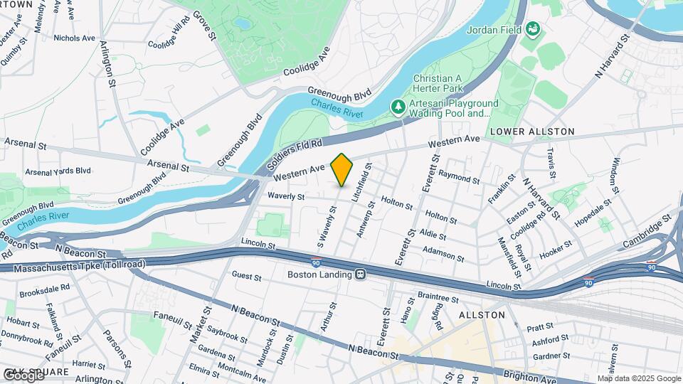 61 Waverly St Map and Location Details