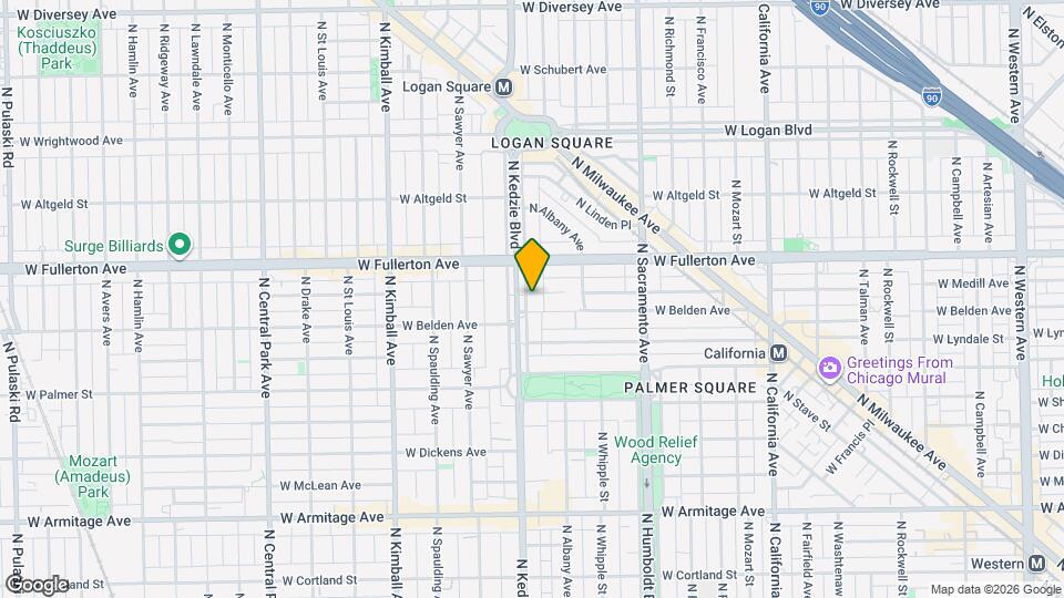 2321 N Kedzie Blvd, Unit 2R Map and Location Details