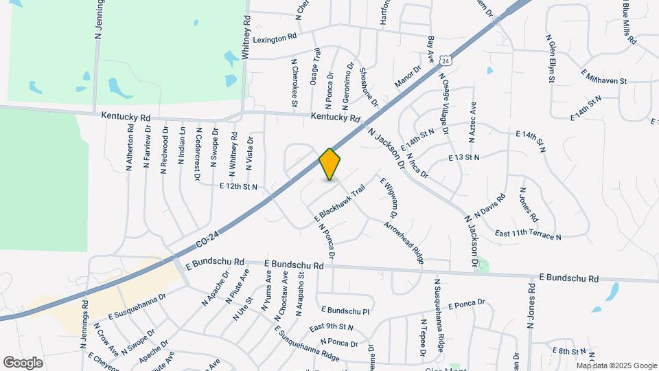 18500 E Arrowhead Ln Map and Location Details