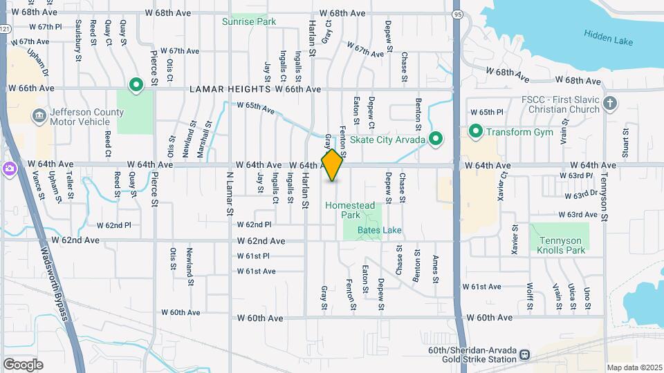 6327 Fenton St Map and Location Details
