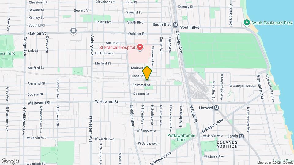 741 Brummel St, Unit Apt G Map and Location Details