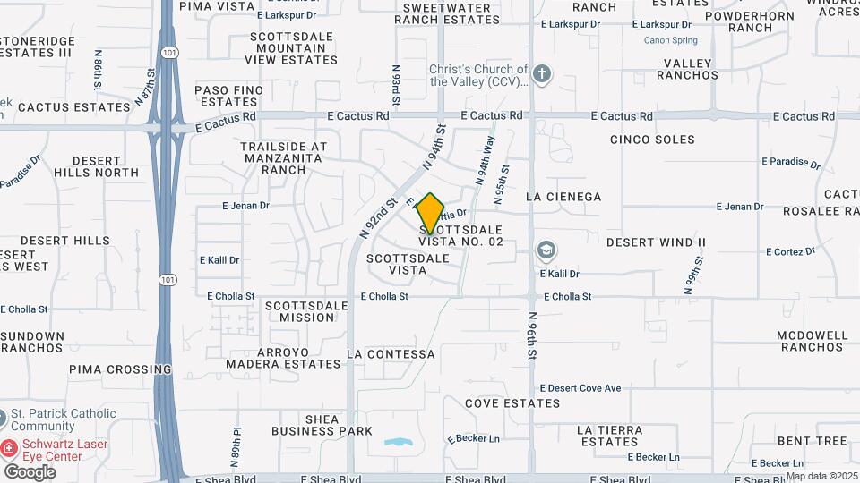 9373 E Altadena Ave Mapa y Detalles de la Ubicación