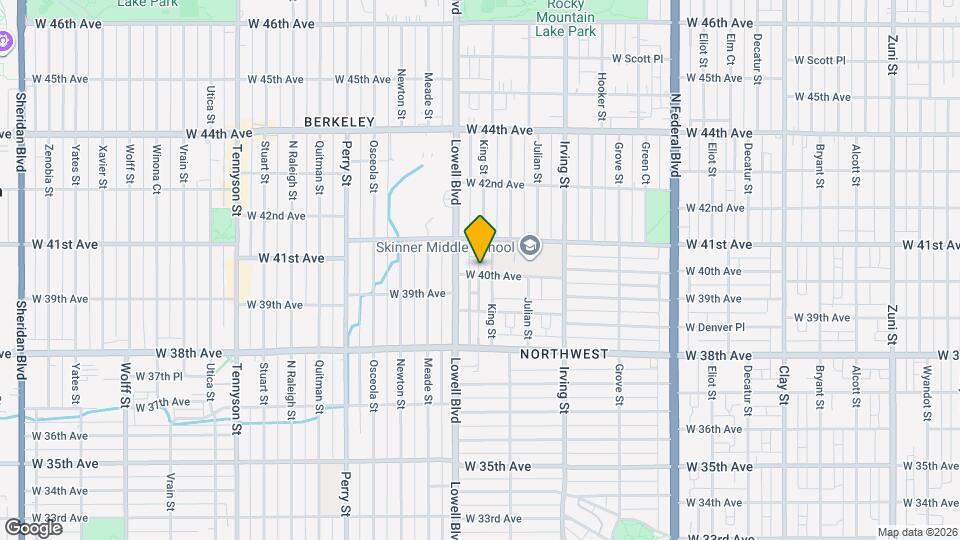 3521 W 40th Ave Mapa y Detalles de la Ubicación