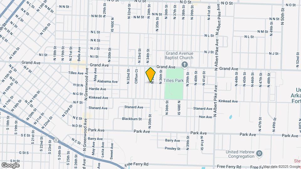 723 N 35th St Map and Location Details