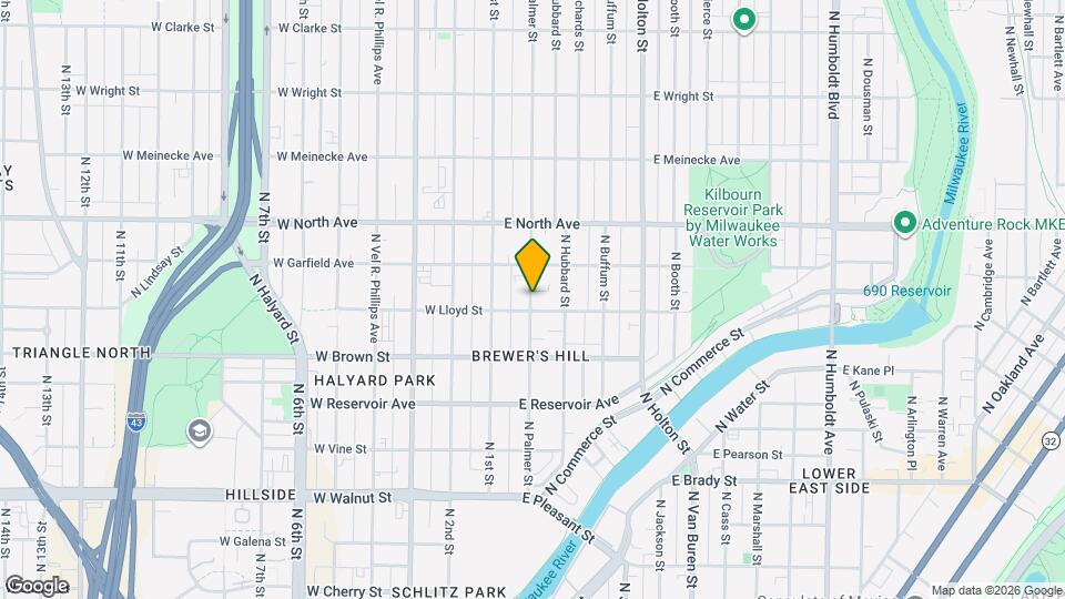 2110 N Palmer St Map and Location Details