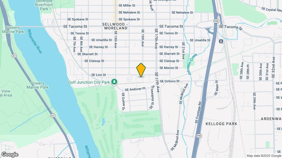 8829-8833 SE 16th Ave Map and Location Details