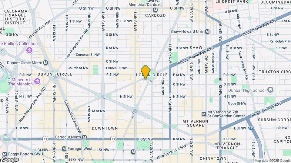 1340 Vermont Ave NW Map and Location Details
