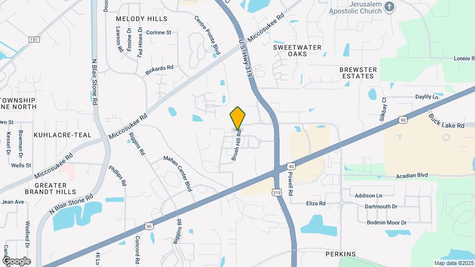 1722 Brush Hill Rd Map and Location Details