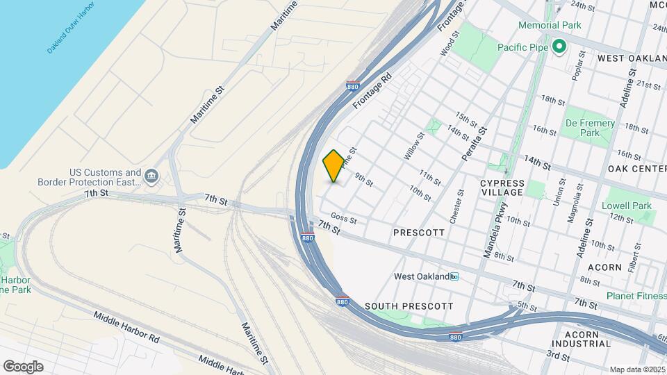 830 Pine St Map and Location Details