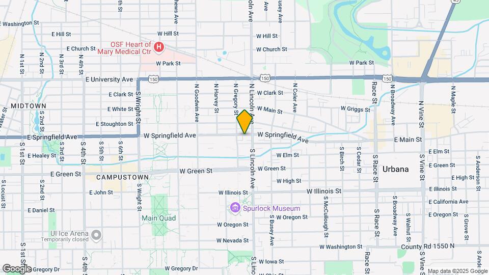905 W Springfield Ave Map and Location Details