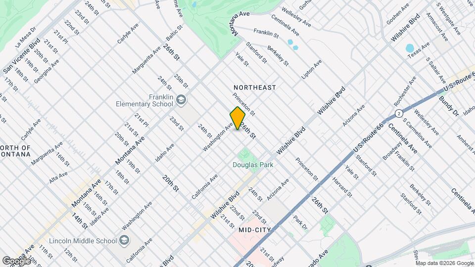 1025 25th St Map and Location Details