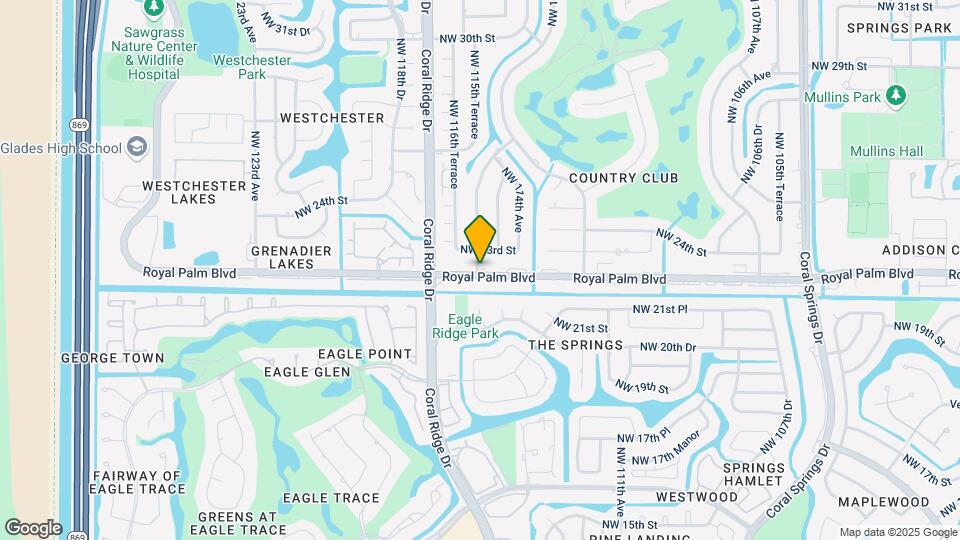 11557 Royal Palm Blvd Map and Location Details