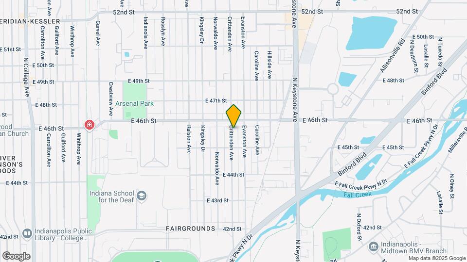 4539 Crittenden Ave Map and Location Details