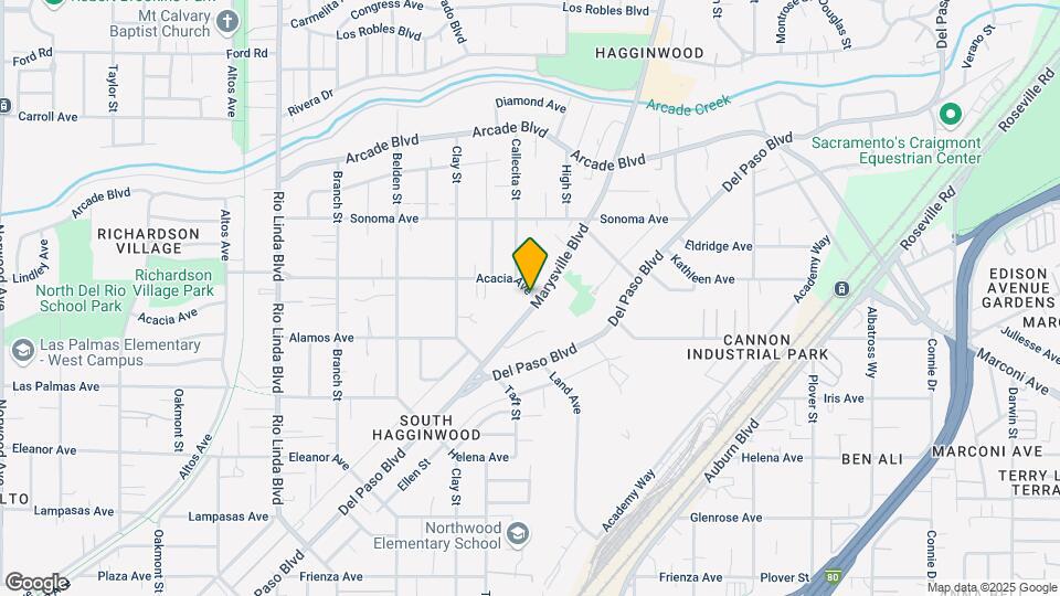2993 Marysville Blvd Map and Location Details