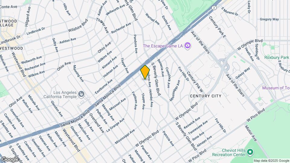 1846 Holmby Ave Map and Location Details