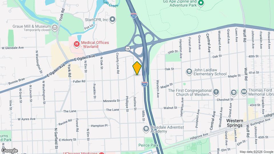 645 Justina St Map and Location Details