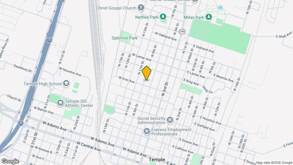 905 N 9th St Map and Location Details