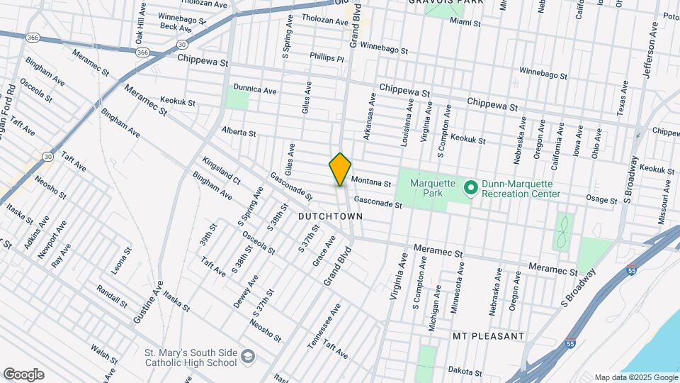 4061 S Grand Blvd Mapa y Detalles de la Ubicación
