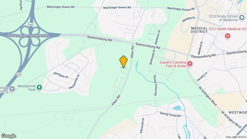 1208 Allen Rd Map and Location Details