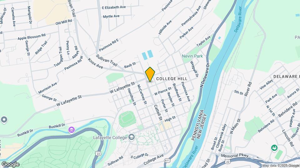 715 Cattell St, Unit 2nd/3rd Floor Map and Location Details