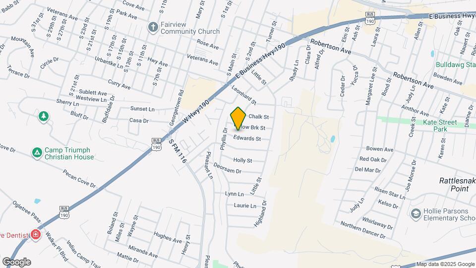 909 Edwards St Map and Location Details