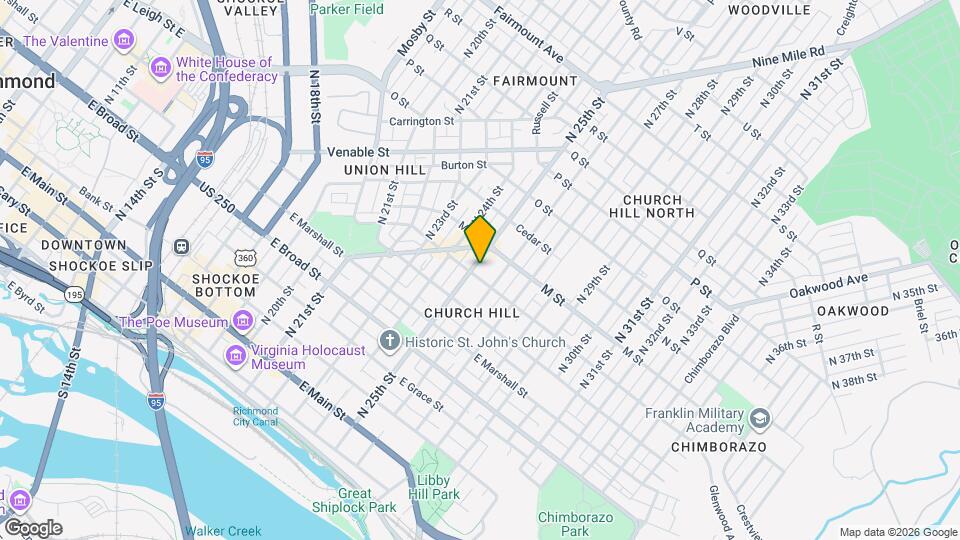 2504 E Leigh St Map and Location Details