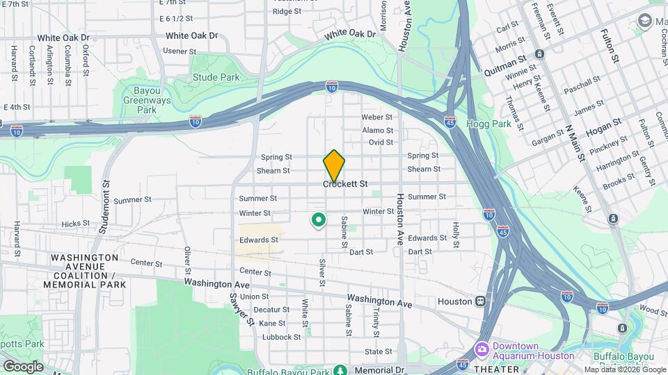 1813 Crockett St Map and Location Details