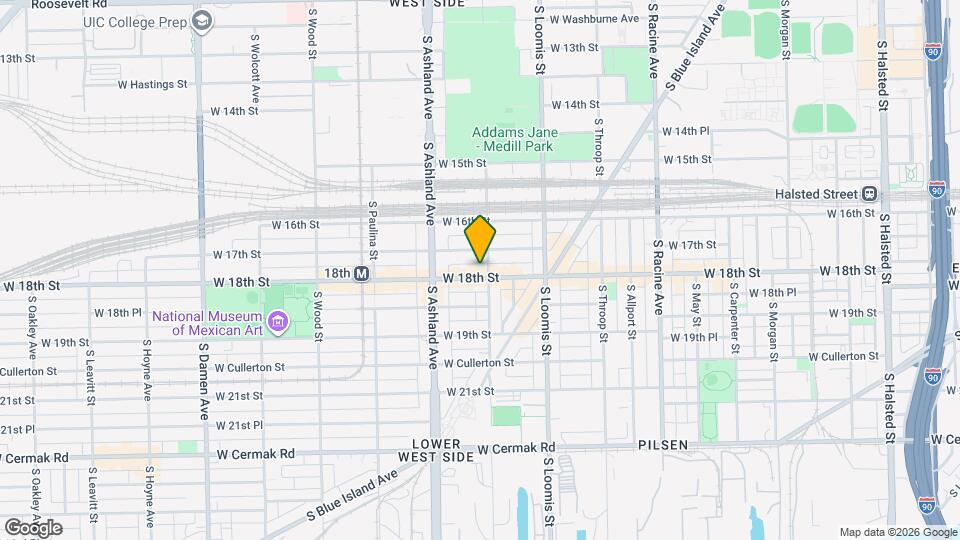 1502 W 18th St, Unit 2R Map and Location Details