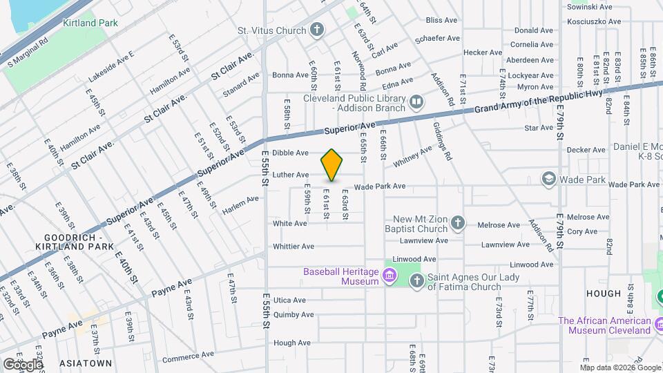 1401 E 61st St Map and Location Details