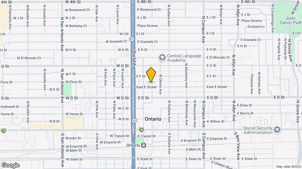 225 East E Street Map and Location Details