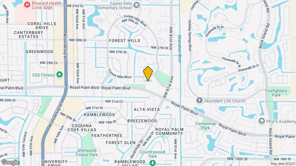 8444 NW 23rd Manor Mapa y Detalles de la Ubicación