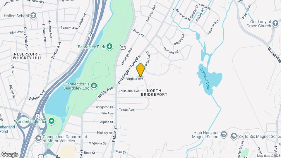 154 Virginia Ave Map and Location Details