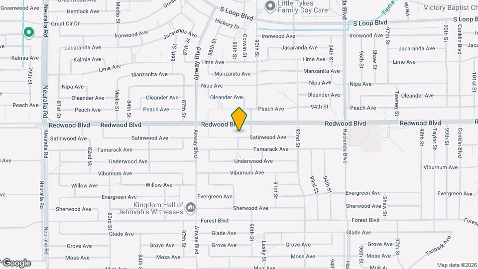 8925 Satinwood Ave Map and Location Details