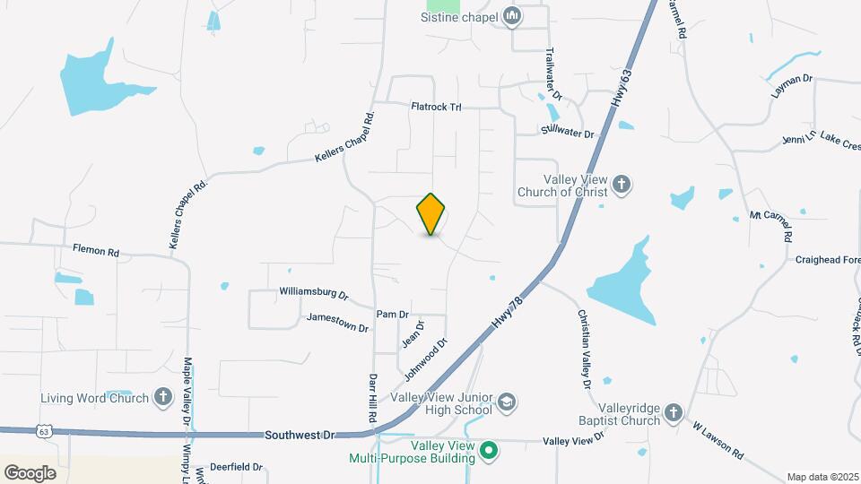 2301 Windy Ln Map and Location Details