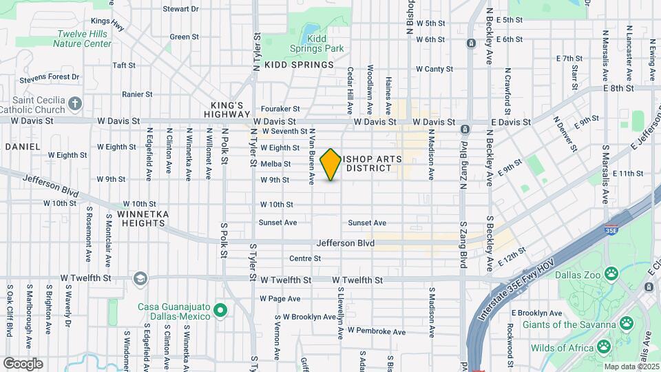 610 W 9th St Map and Location Details