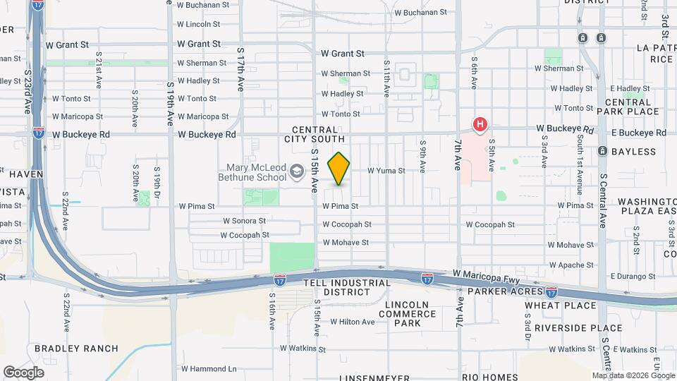 1429 S 14th Ave Map and Location Details