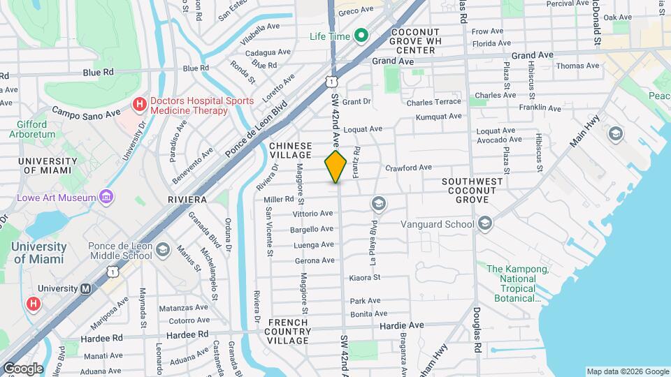 5406 S Le Jeune Rd Map and Location Details