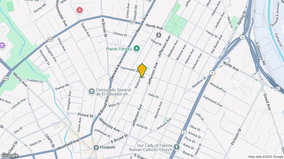 581 Walnut St Map and Location Details