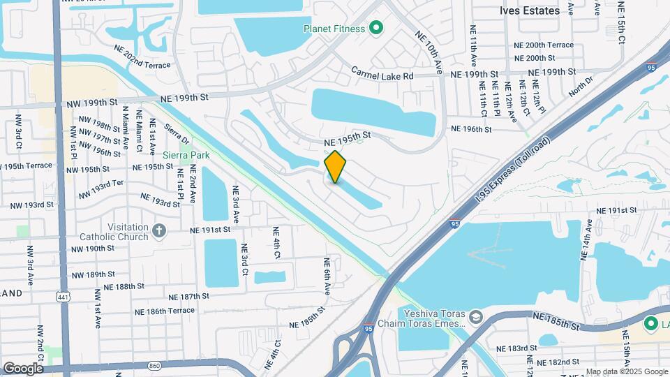 635 NE 191st Terrace Map and Location Details