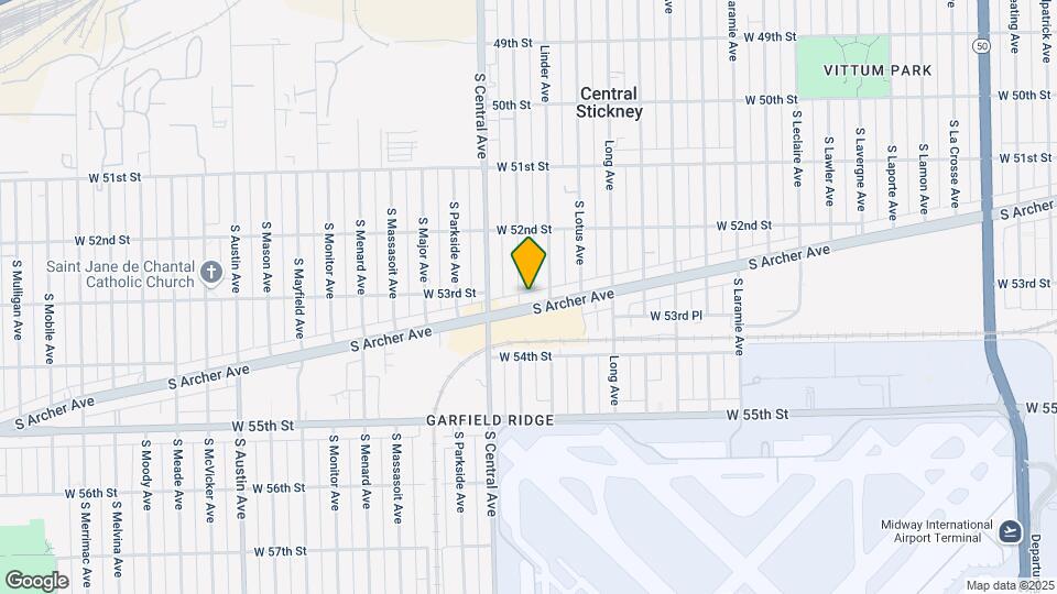 5852 S Archer Ave Map and Location Details