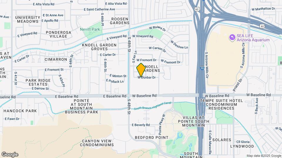 2613 W Dunbar Dr Map and Location Details