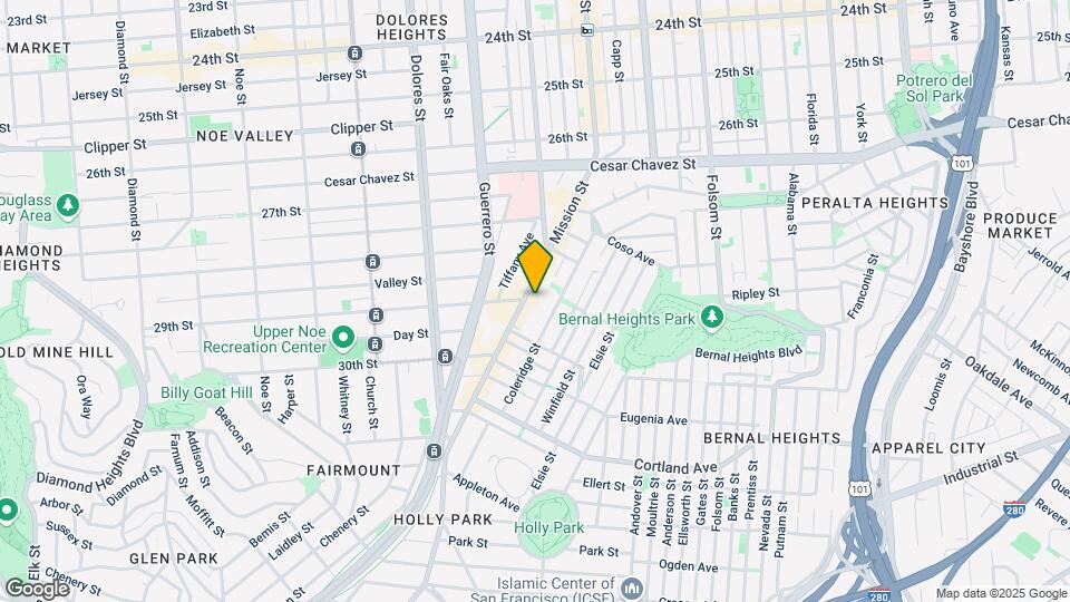 3301 Mission St Map and Location Details