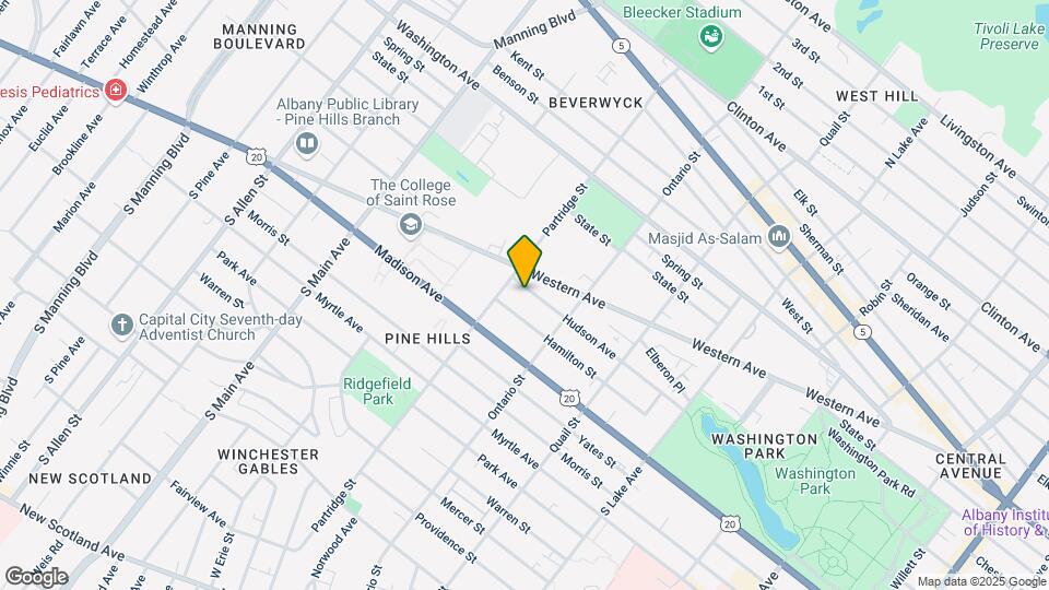544 Hudson Ave, Unit Apartment 2 Map and Location Details